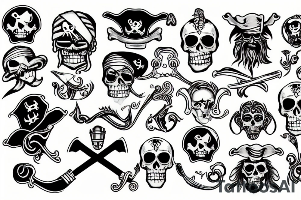 pirate tattoo idea