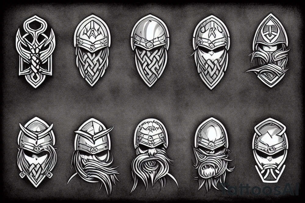 viking armor tattoo idea