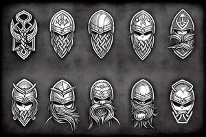viking armor tattoo idea
