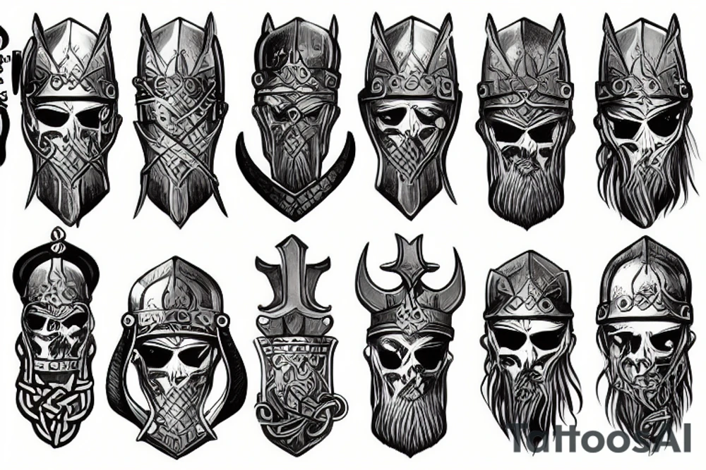viking armor tattoo idea