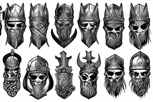 viking armor tattoo idea