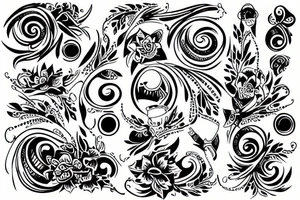 Wealthy Peaceful musician tattoo idea