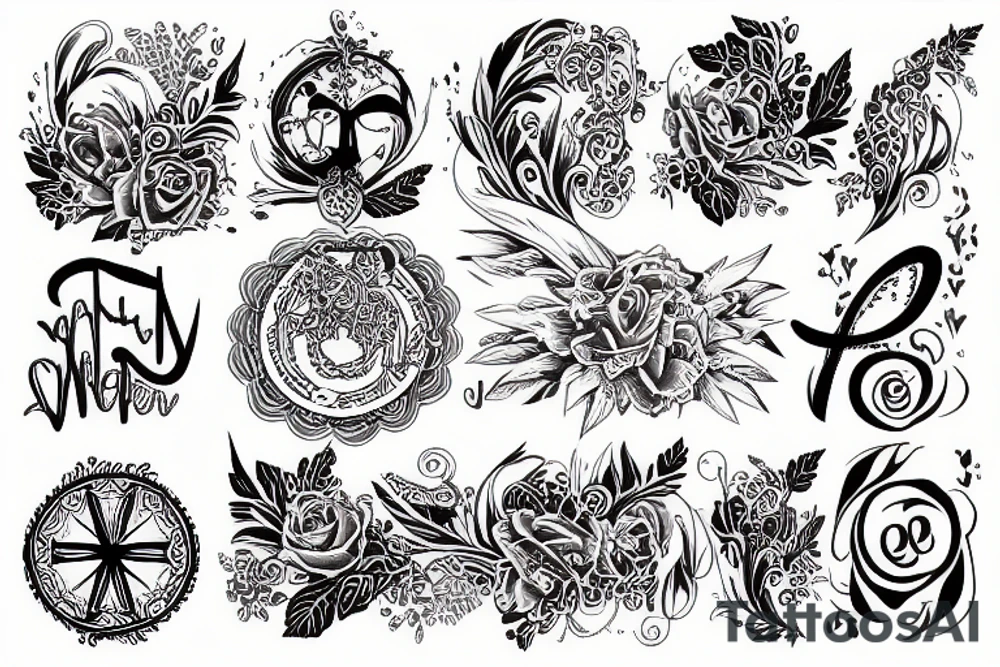 Wealthy Peaceful musician tattoo idea