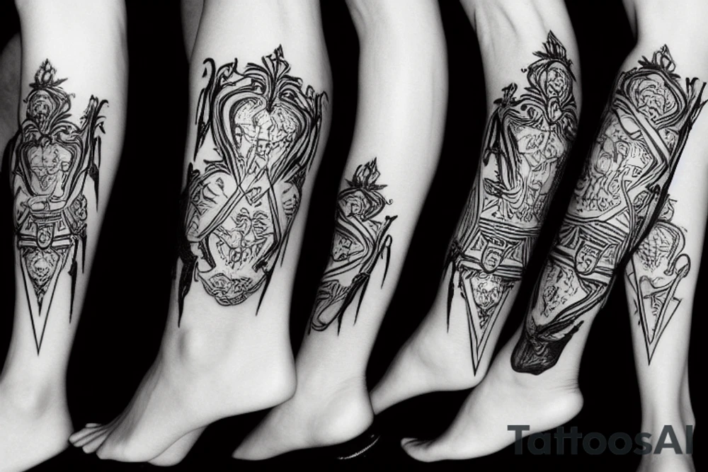бренд Vlone tattoo idea
