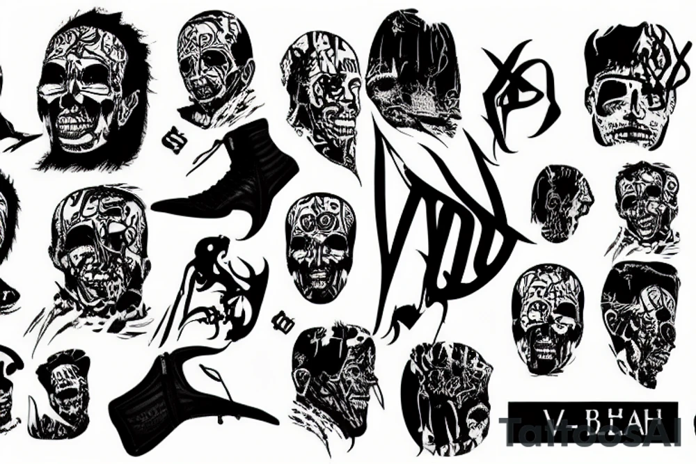 бренд Vlone tattoo idea