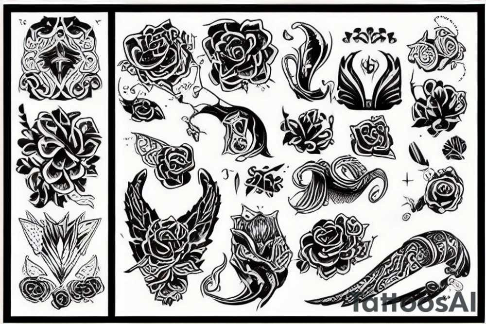Слон с длинными ногами tattoo idea