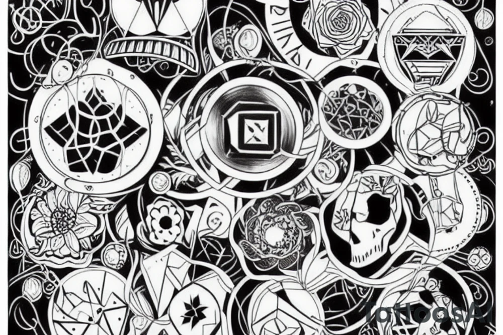 рисунок от груди до кисти tattoo idea
