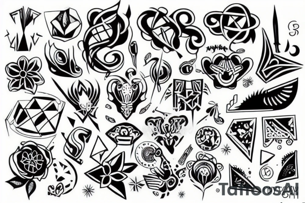 рисунок от груди до кисти tattoo idea