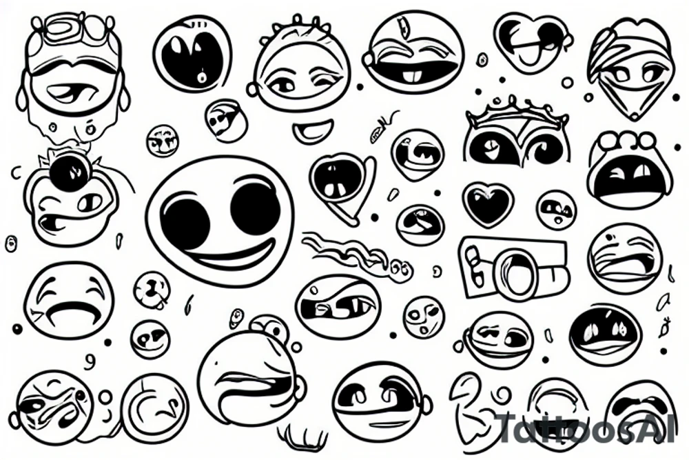 emoji tattoo idea