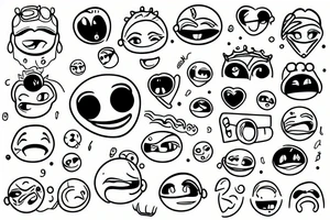 emoji tattoo idea