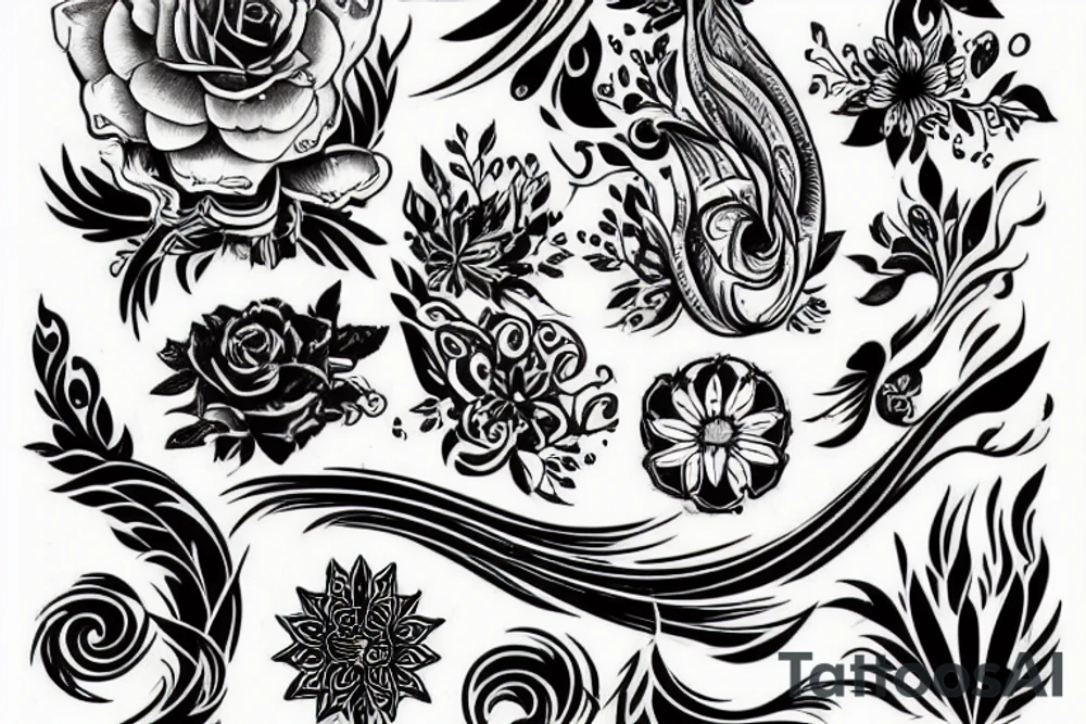 Медведь с девочкой tattoo idea