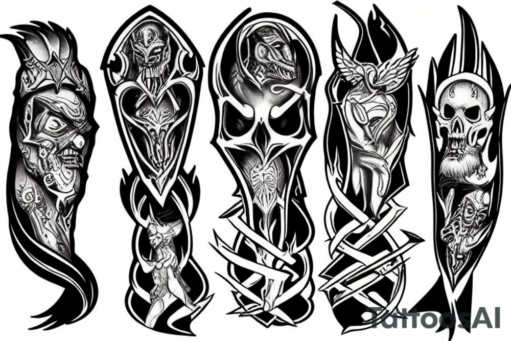 4 horsemen of the apocalypse tattoo idea