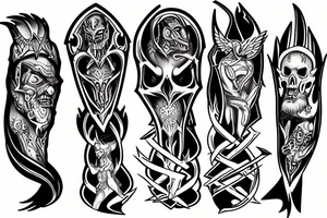 4 horsemen of the apocalypse tattoo idea