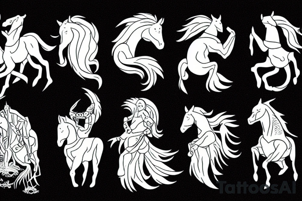 4 horsemen of the apocalypse tattoo idea