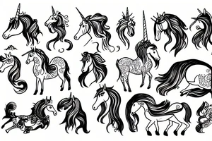 Unicorn tattoo idea