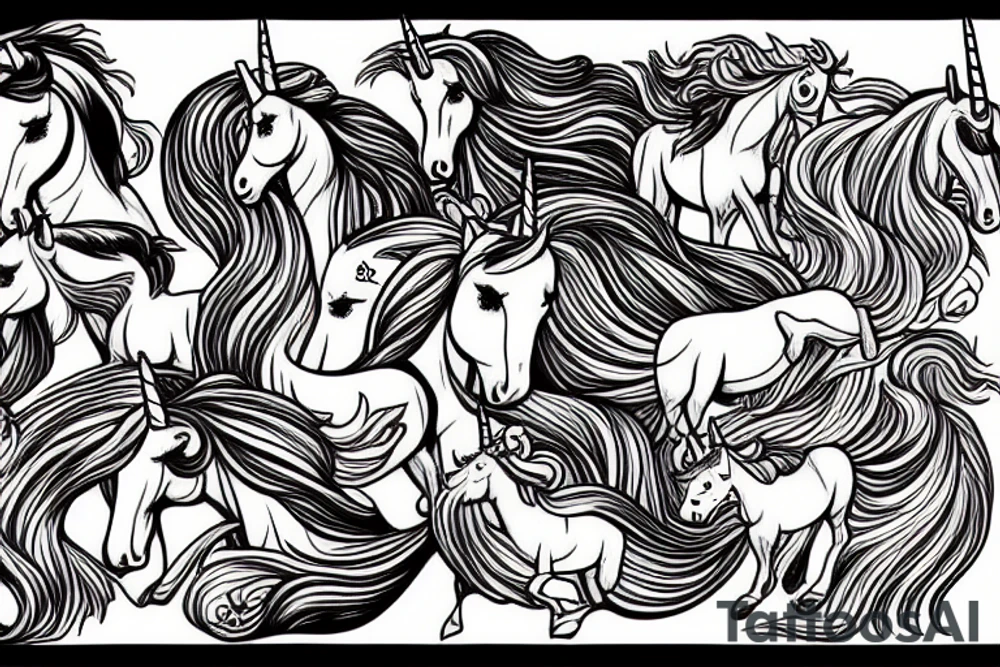 Unicorn tattoo idea