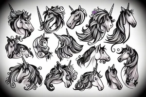 Unicorn tattoo idea