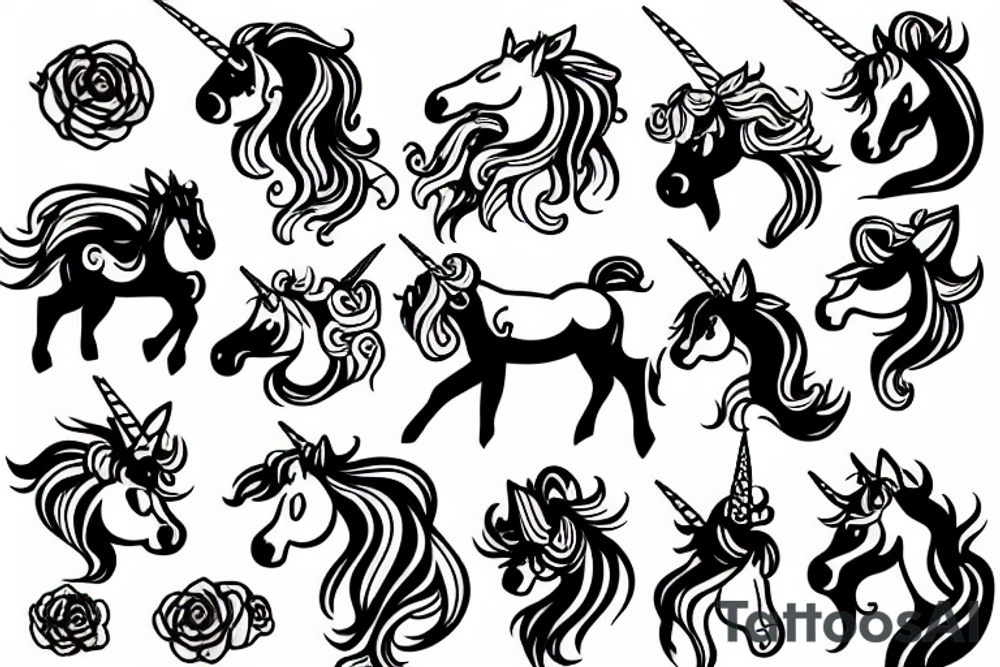 Unicorn tattoo idea