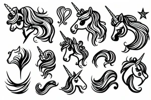 Unicorn tattoo idea