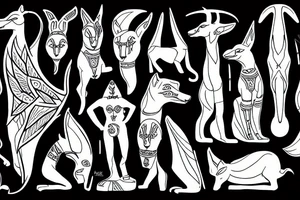 Anubis's black tattoo idea