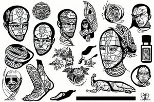 monk on the rock tattoo idea