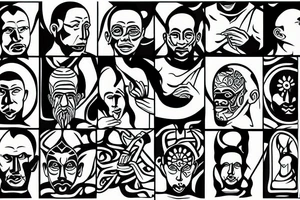 monk on the rock tattoo idea