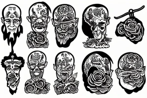 monk on the rock tattoo idea