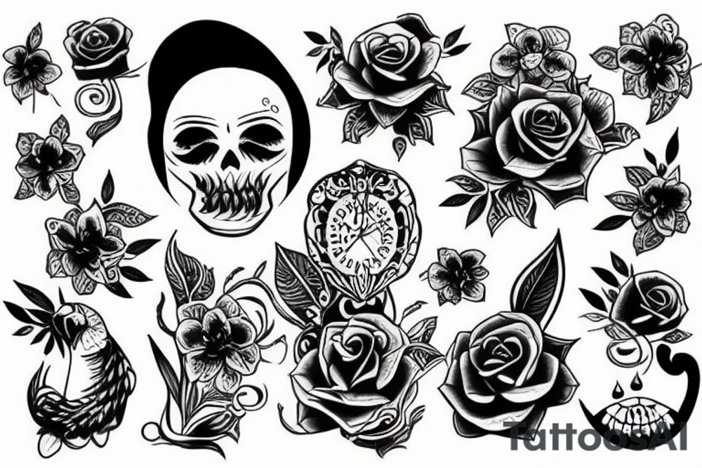 Скетч tattoo idea