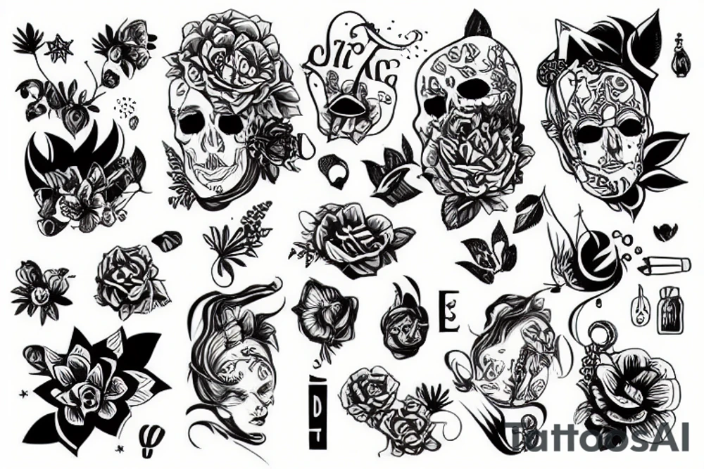 Скетч tattoo idea