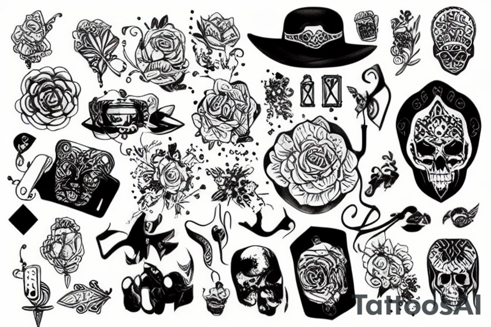 Скетч tattoo idea
