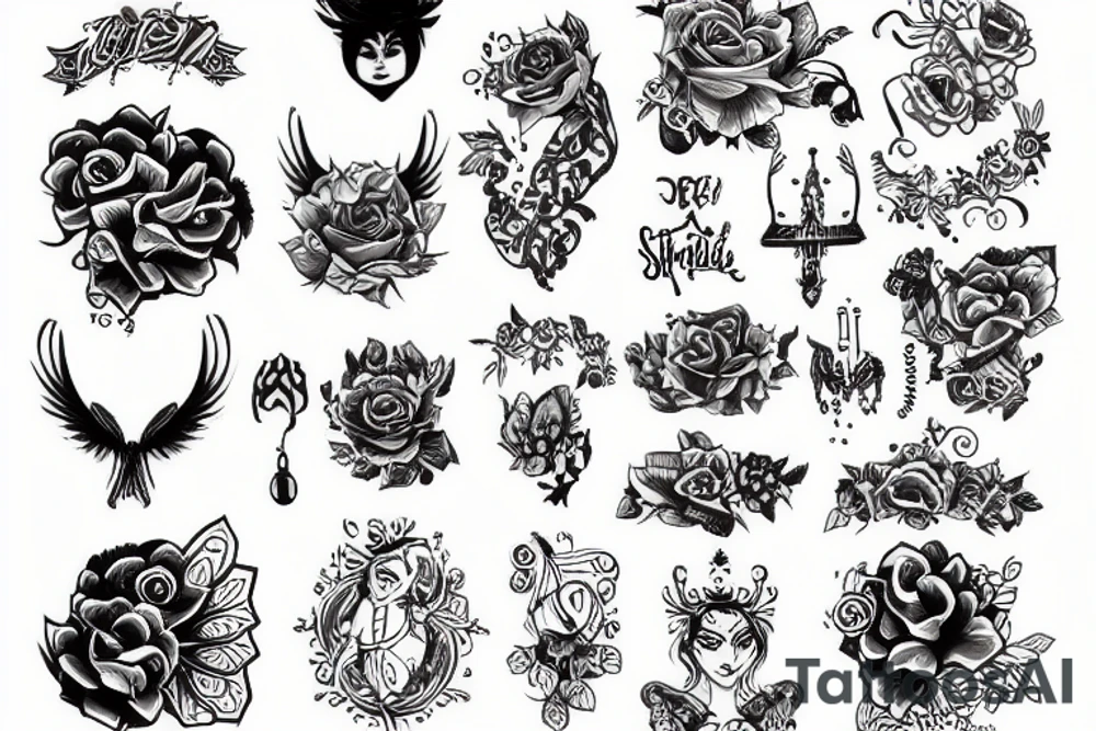 Скетч tattoo idea