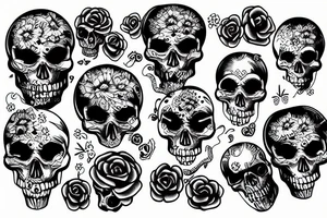 Skulls tattoo idea