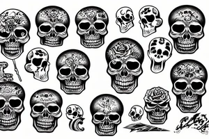Skulls tattoo idea
