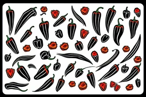 digital peppers, tribal tattoo idea