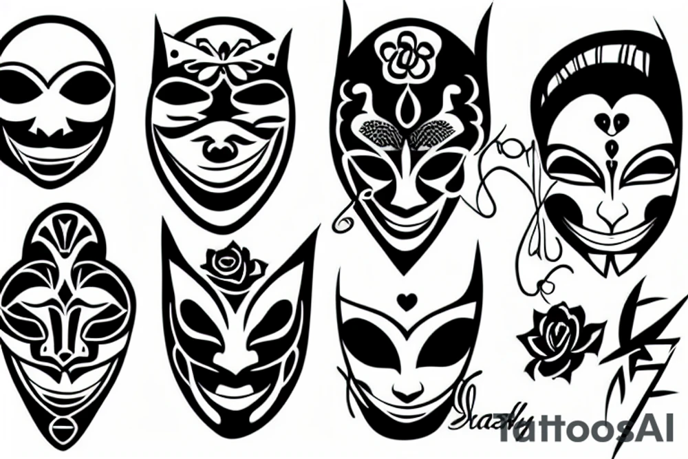 hanya mask tattoo idea