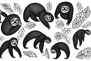 sharegrid sloth tattoo idea