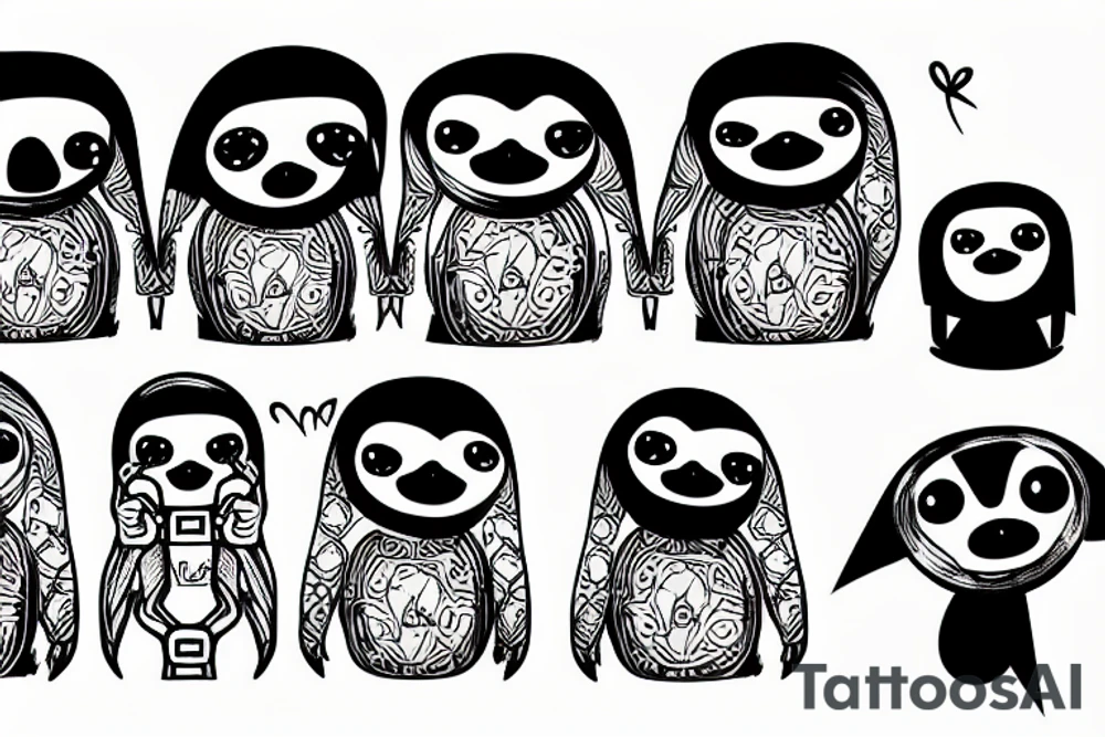 security sloth tattoo idea