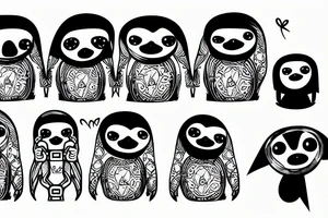 security sloth tattoo idea
