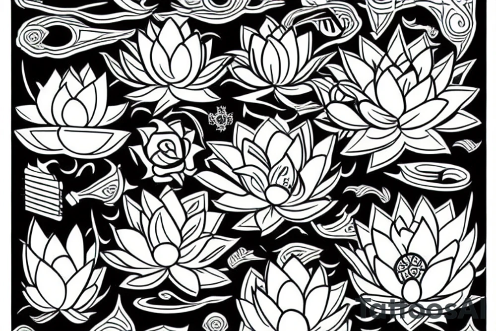 Lotus Flower tattoo idea