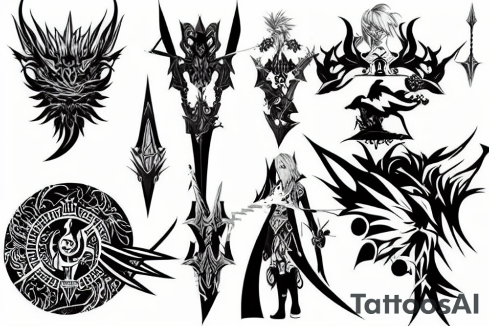 final fantasy sword tattoo idea