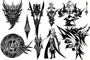 final fantasy sword tattoo idea
