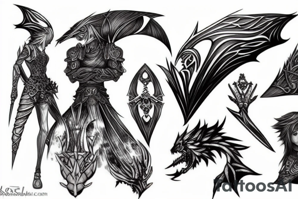 final fantasy sword tattoo idea