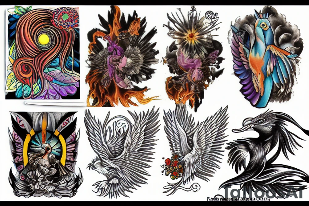Phoenix tattoo idea