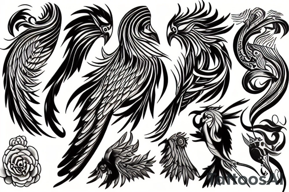 Phoenix tattoo idea