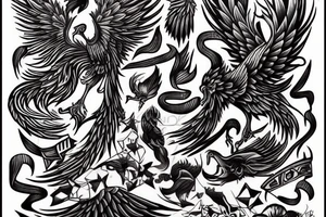 Phoenix tattoo idea