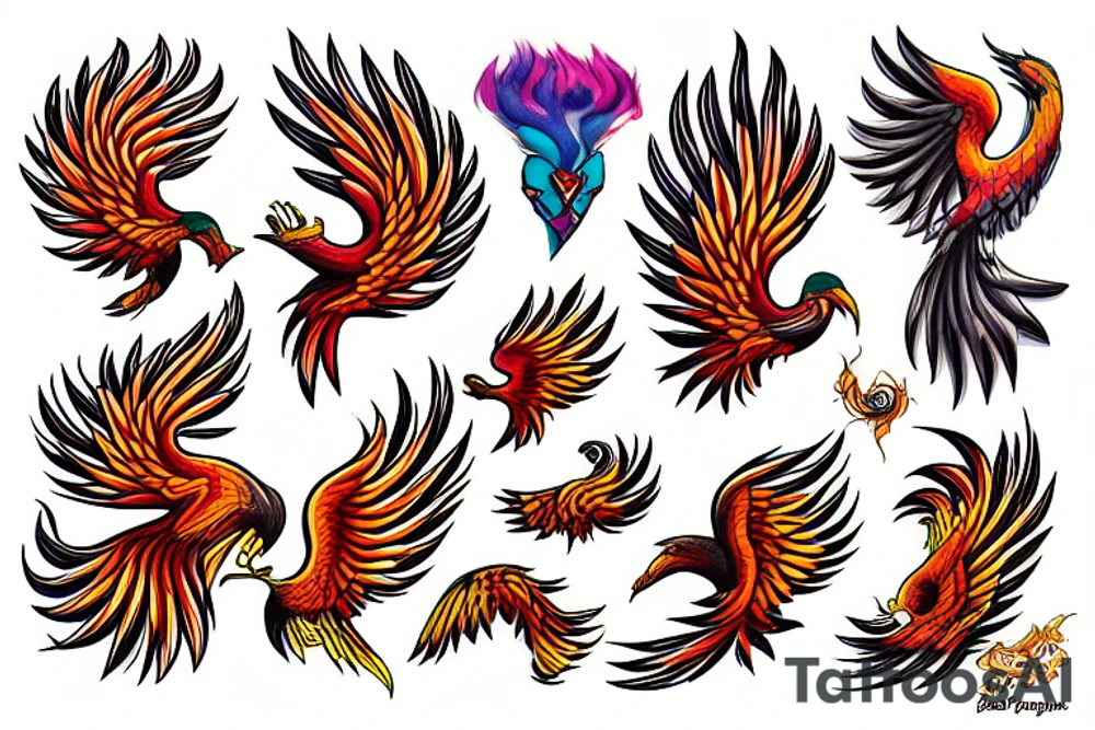 Phoenix tattoo idea
