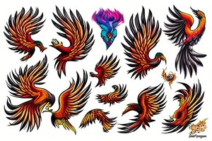 Phoenix tattoo idea