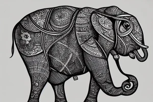 a programmer riding a elephant tattoo idea
