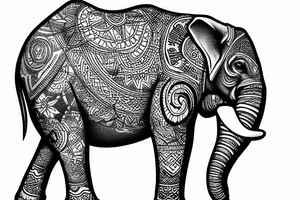 a programmer riding a elephant tattoo idea