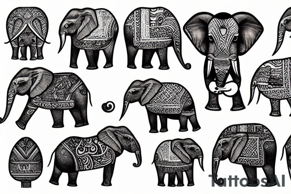 a programmer riding a elephant tattoo idea